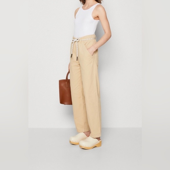 Day Birger Et Mikkelsen Pants - Day Birger et Mikkelsen NWT tan straight leg relaxed high rise pants cotton